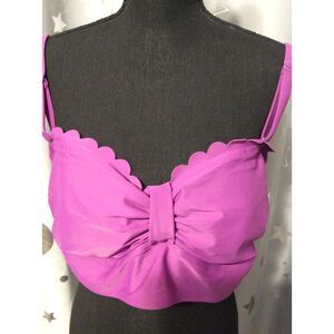 Disney Plus Size 1X Ariel Swim Wear Top Purple